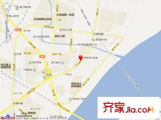 明發(fā)濱江新城一期交通圖