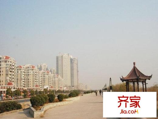 明發(fā)濱江新城一期外景圖