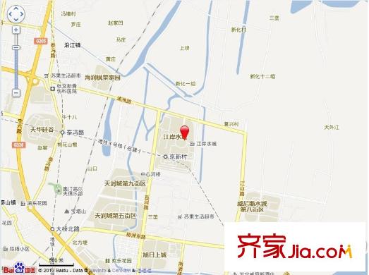江岸水城交通圖