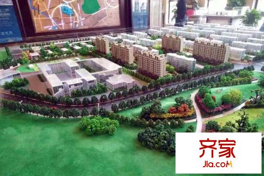 電建平方米悅府項(xiàng)目小高層沙盤(pán)側(cè)面（2015-11-02）