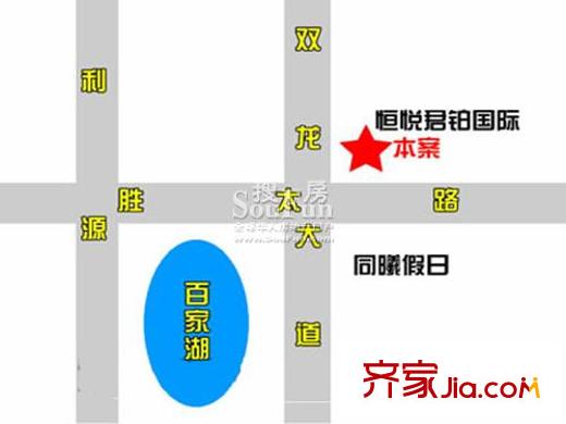 悅恒君鉑交通圖