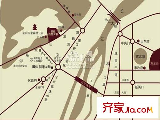 國信自然天城交通圖