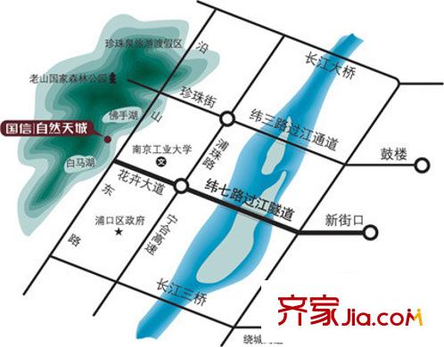國信自然天城交通圖