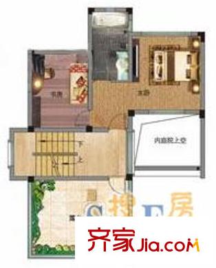 伴山香檳園一期3F-D戶(hù)型 2室1衛(wèi)