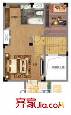伴山香檳園一期3F-A戶(hù)型 2室1衛(wèi)