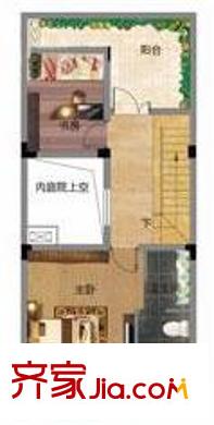 伴山香檳園一期3F-C戶(hù)型 2室1衛(wèi)