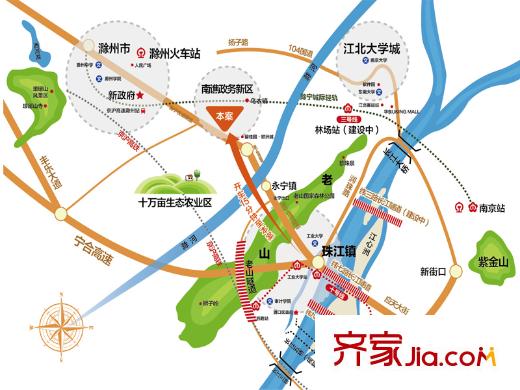 公園壹號交通區(qū)位圖
