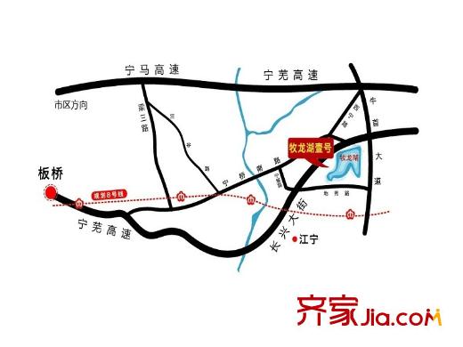 牧龍湖壹號交通圖