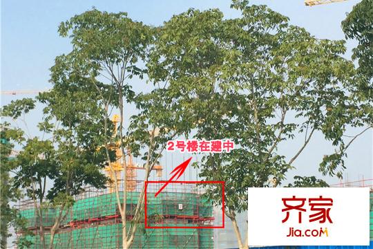 朗詩熙華府項目2號樓在建中（2015-11-13）