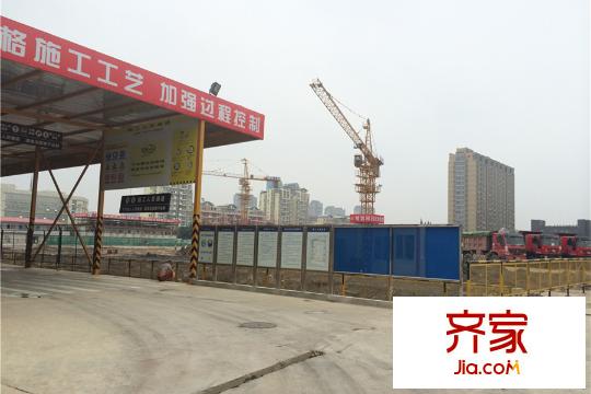 海平方米名都苑項目施工現(xiàn)場（2015-8-20）