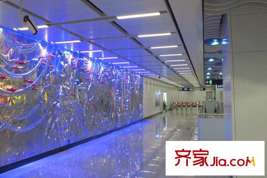 升龍?zhí)一▓@著項(xiàng)目地鐵10號線江心洲站內(nèi)景觀