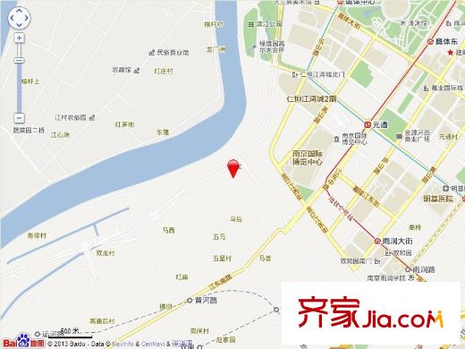 河西青奧城地塊交通圖