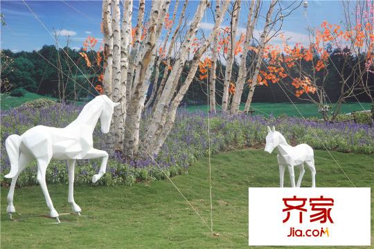 新城花漾紫郡示范區(qū)擺設(shè) 2015.9.2