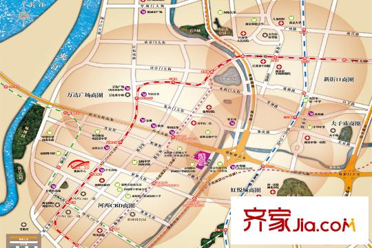 漣城區(qū)位圖