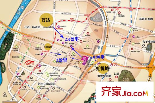 漣城交通區(qū)位圖