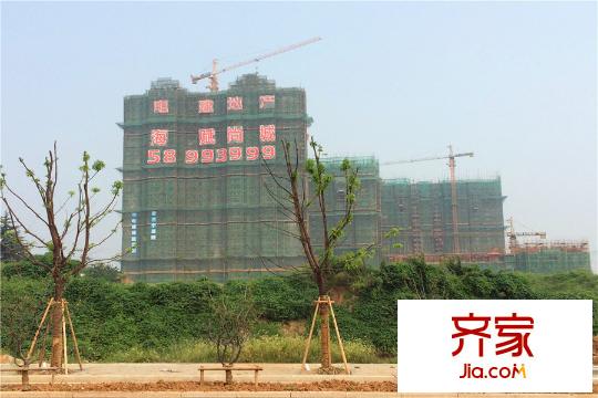 電建地產(chǎn)海賦尚城在建的A區(qū)樓棟（2015-08-27）
