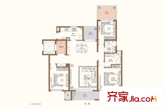 升龍公園道D1#、D5-D8#、G2#、F5#-F8#五層He戶型 3室2廳2衛(wèi)1廚