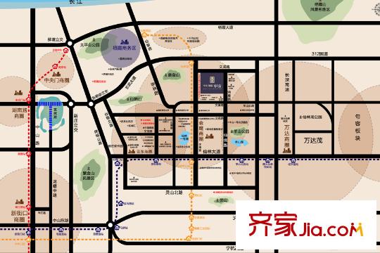 中天銘廷交通圖