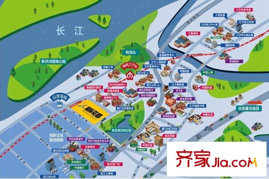 南京綠地國(guó)際花都配套規(guī)劃圖