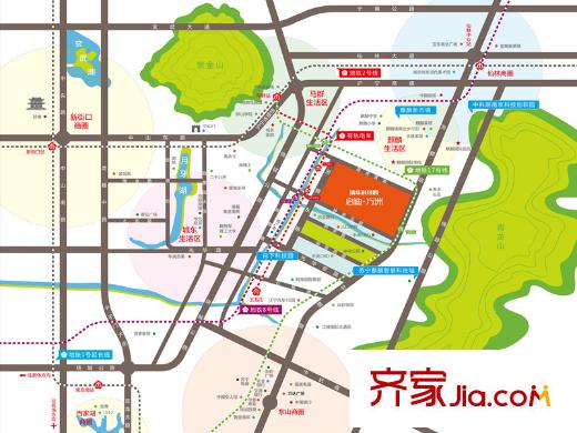 啟迪方洲區(qū)位圖