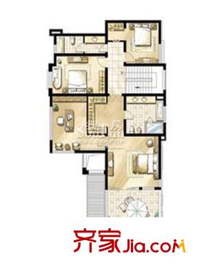 復(fù)地朗香別墅C1-3 4室2衛(wèi)