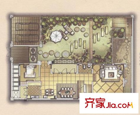 復(fù)地朗香別墅A1 4室3廳5衛(wèi)1廚
