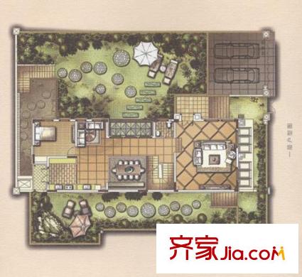 復(fù)地朗香別墅B1 5室2廳4衛(wèi)1廚