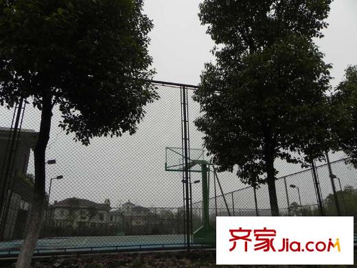 復(fù)地朗香別墅項目北側(cè)網(wǎng)球場和籃球場