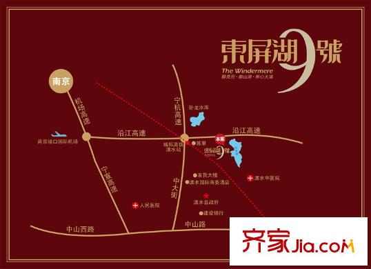 東屏湖9號區(qū)位圖