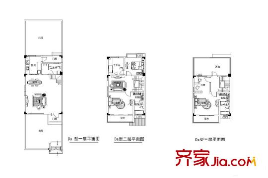 鴻信大宅門二期25幢Ds戶型 4室2廳4衛(wèi)1廚