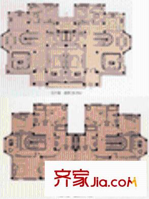 愛濤漪水園別墅戶型圖G2型：雙拼別墅 1室