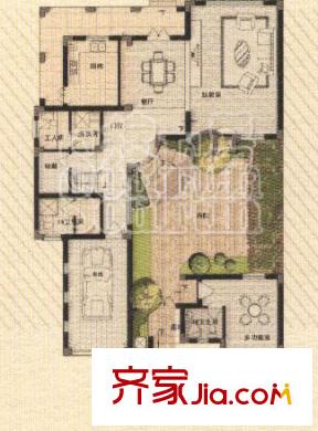 新湖仙林翠谷別墅戶型圖戶型圖 3室 3室2廳3衛(wèi)1廚