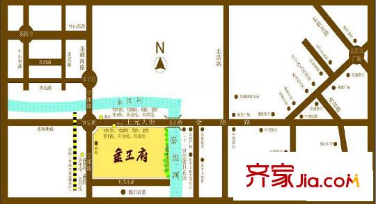 金王府交通圖區(qū)位圖