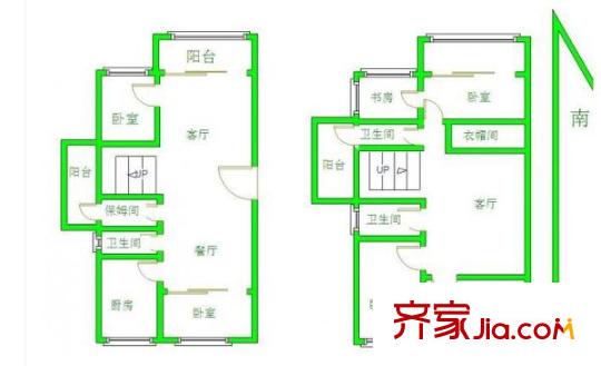 金王府戶型圖戶型圖 3室 3室2廳2衛(wèi)1廚