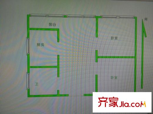 金王府戶型圖戶型圖 2室 2室1廳1衛(wèi)1廚