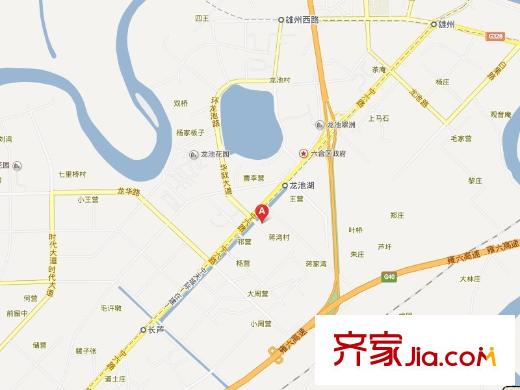 冠城大通藍(lán)郡交通圖