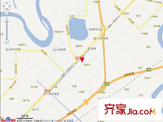 冠城大通藍(lán)郡交通圖