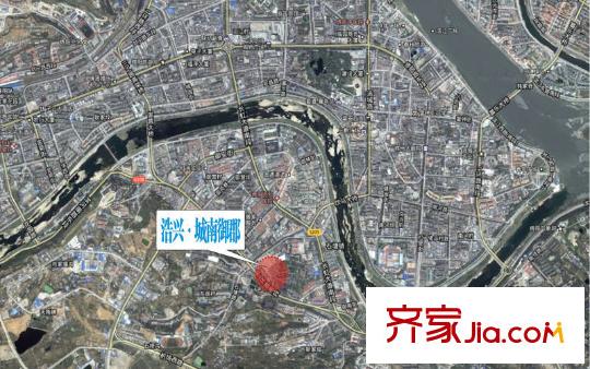 浩興城南御郡衛(wèi)星定位圖