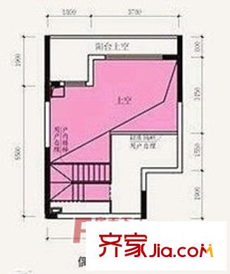 興發(fā)明居三期牡丹庭戶型圖 2室2廳1衛(wèi)1廚