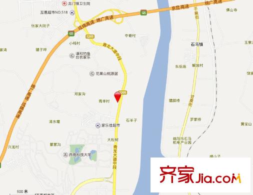 青羊新城交通圖