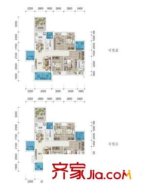 英酈莊園?曼城G1戶型 3室2廳2衛(wèi)1廚