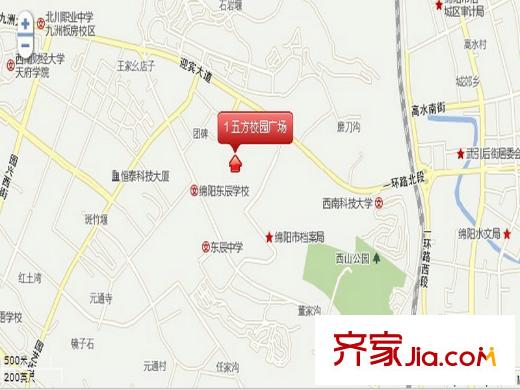 五方校園廣場(chǎng)交通圖