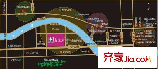 華美美立方交通圖