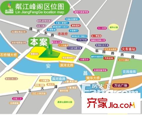 耀森粼江峰閣粼江峰閣區(qū)位圖
