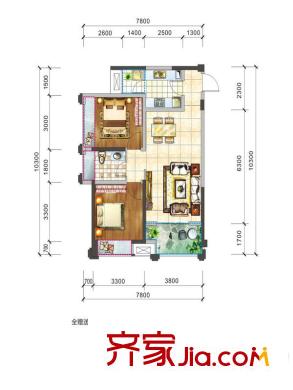 陽光?西雅圖A2 2室2廳1衛(wèi)1廚