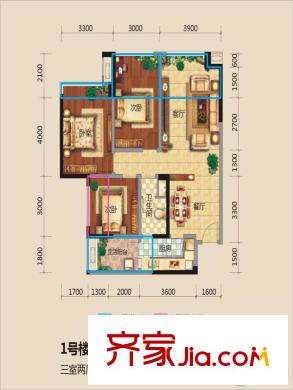 三匯玫瑰花城E5 3室2廳1衛(wèi)1廚
