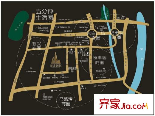 新泰國際區(qū)位圖