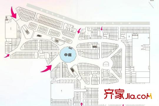 中潤(rùn)時(shí)代廣場(chǎng)商鋪戶型圖1F