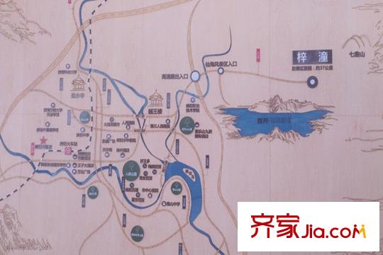 首開(kāi)仙海龍灣交通圖