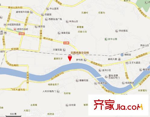 圣苑塞納陽(yáng)光曦岸交通圖